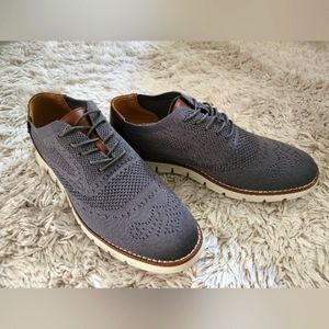 Nautica Grey and Brown Wingtip with White Athletic Sole Sz 10 NIB